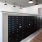 Mail room with package lockers