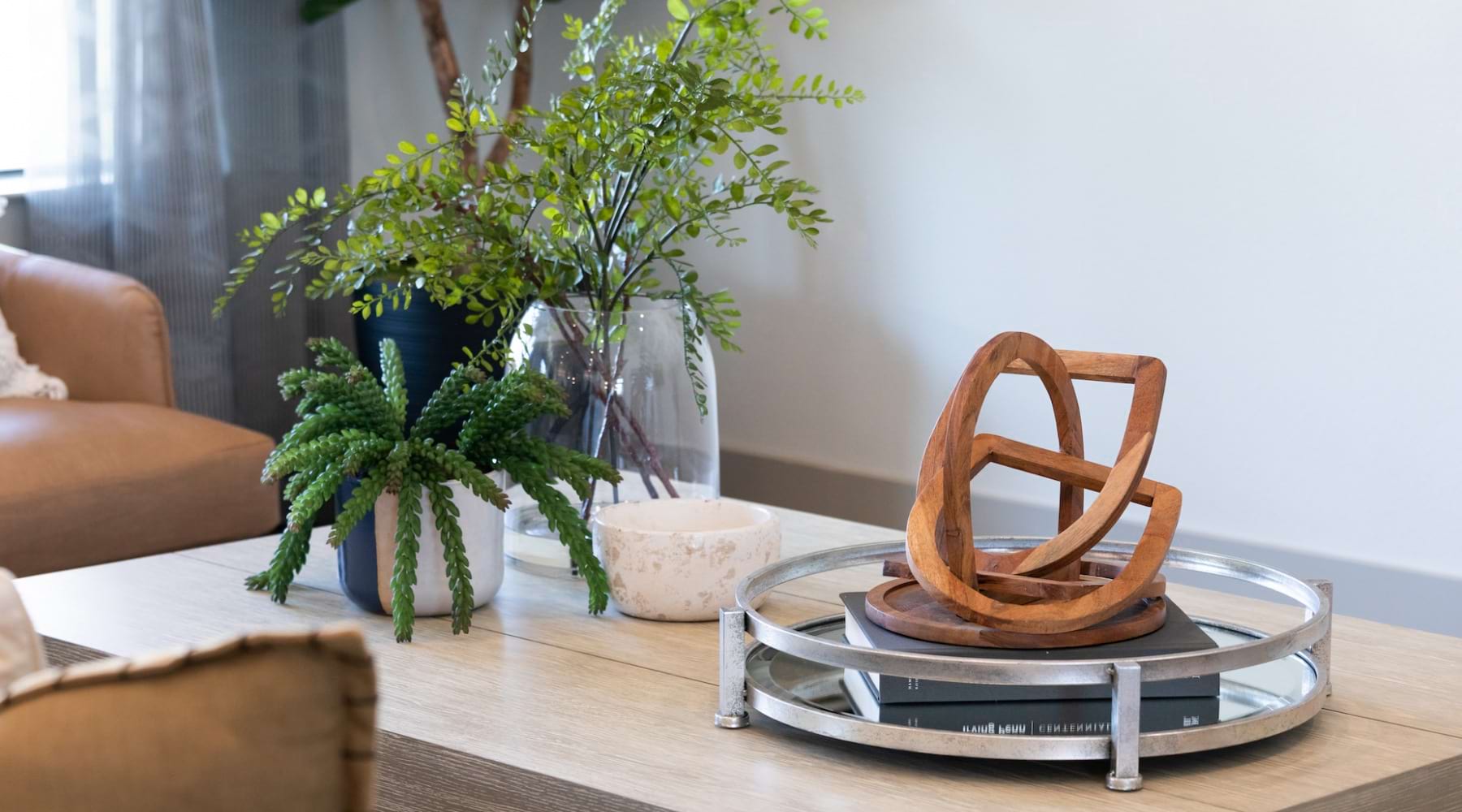 Feel at Home decor on a table