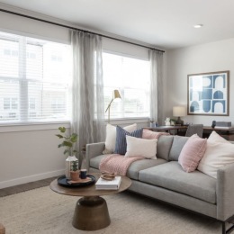 living area with easy access to other rooms